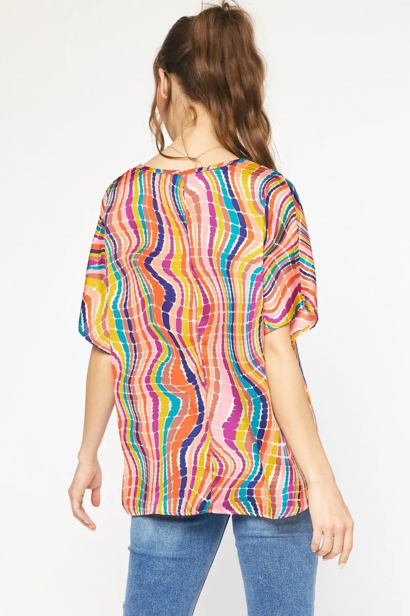 Wavy Lane Multi Blouse