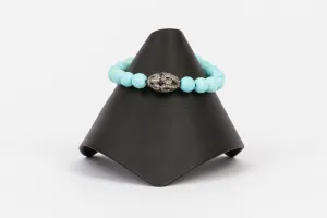White Topaz, Turquoise Bracelet