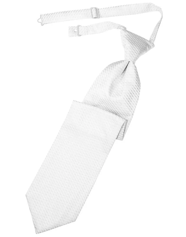 White Venetian Necktie