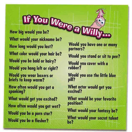 Wild Willys Party Napkins - 10 Count