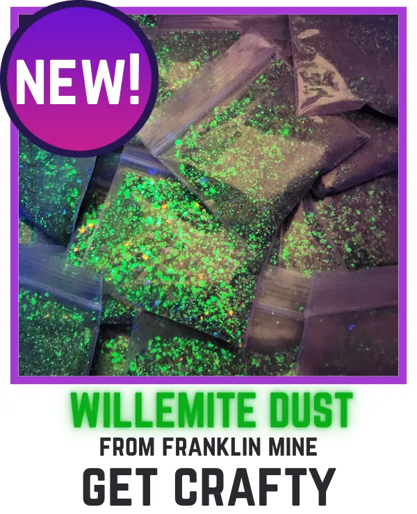 Willemite Dust 0.5 ounce bag