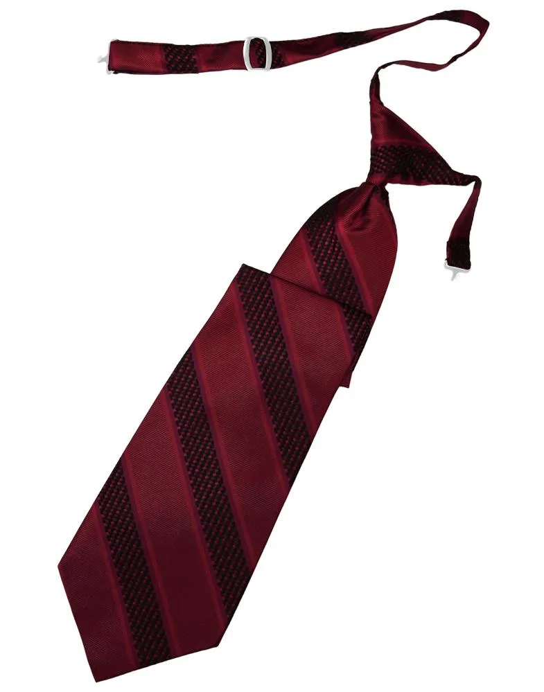 Wine Venetian Stripe Necktie