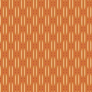 Winged Garden Renewal Rhythms Sunlit Siesta Orange Fabric A-1073-O