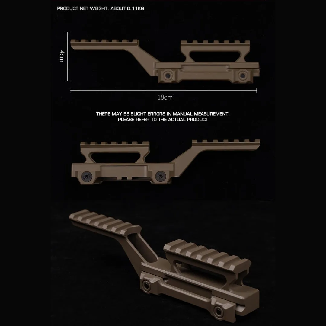 WST T1 HYDRA MOUNT, Low RIS / Guide rail - Black
