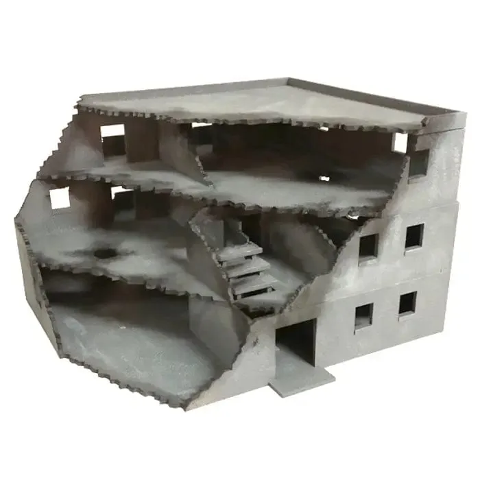 XOLK Pre-made Scenery: Ruined Building
