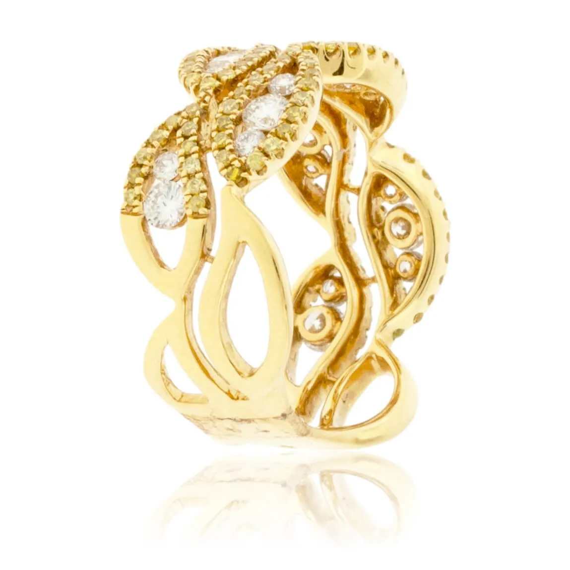 Yellow Diamond & Diamond 1 Carat Band
