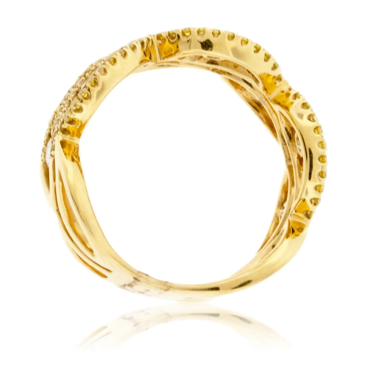Yellow Diamond & Diamond 1 Carat Band