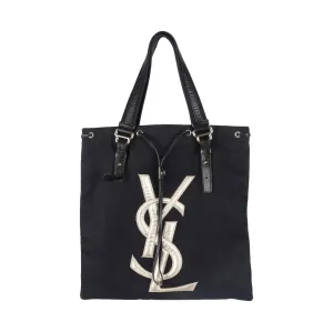 YSL Black Canvas Tote
