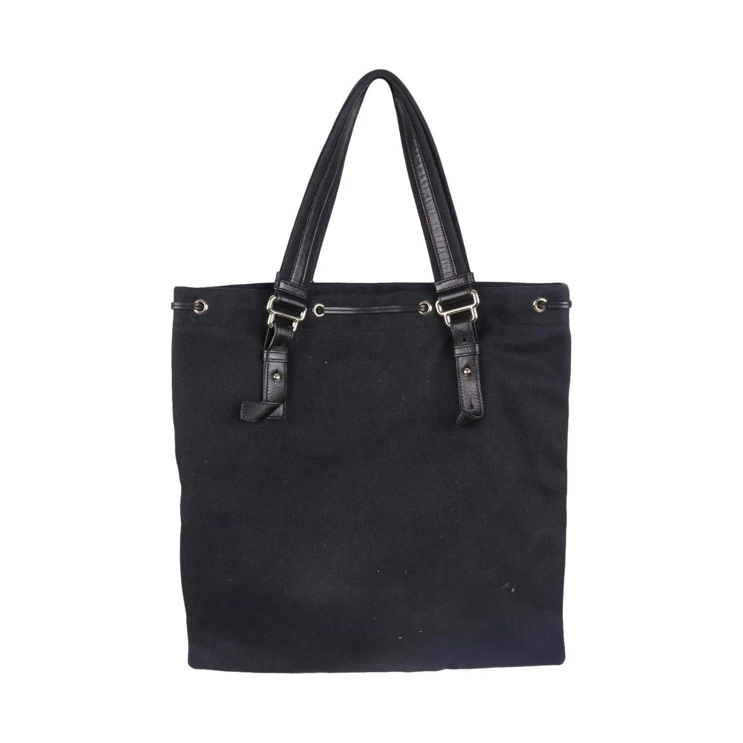 YSL Black Canvas Tote